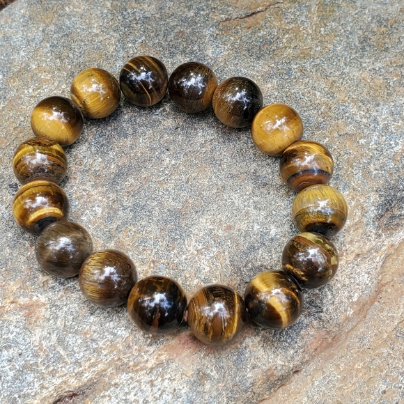 Tigers Eye Beaded Bracelet Sacral Chakra NWOT - Picture 4 of 5